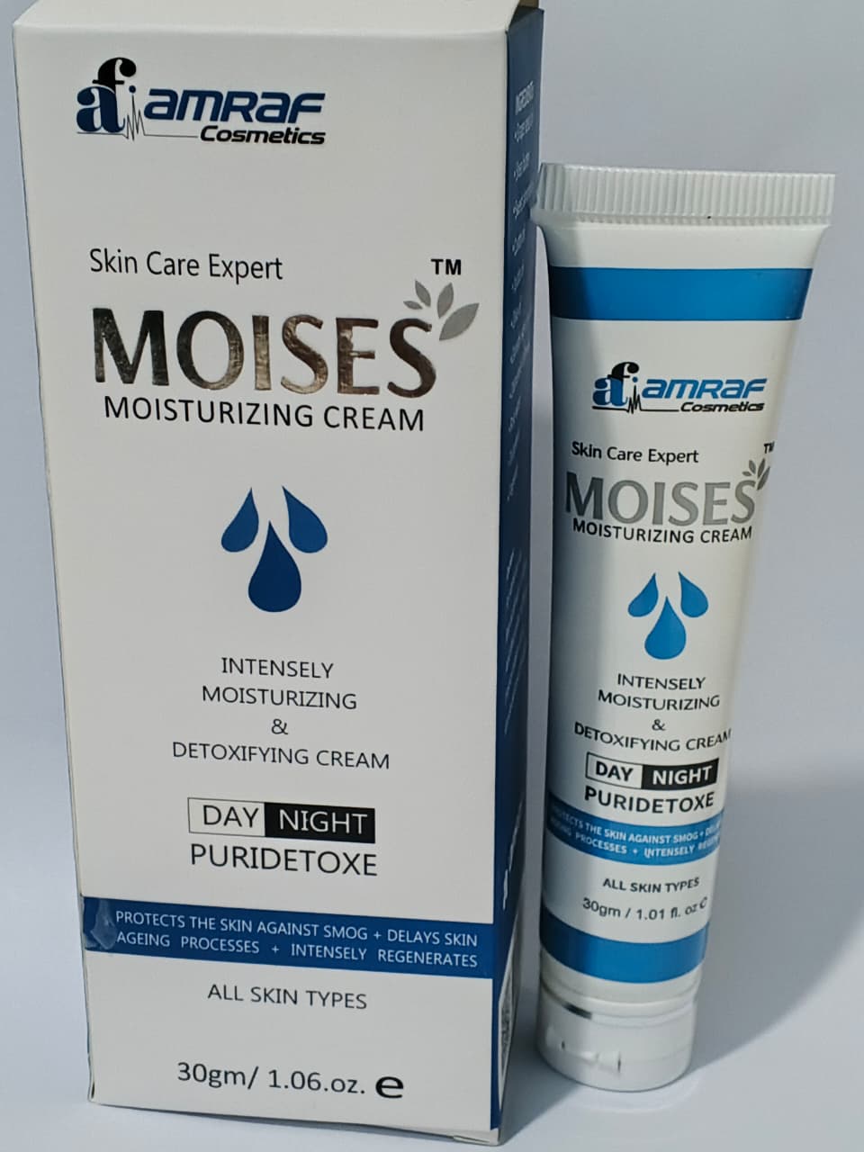 MOISES Moisturizing Cream – Day & Night Puridetoxe | Intense Hydration, Detox & Anti-Aging Care (30g)
