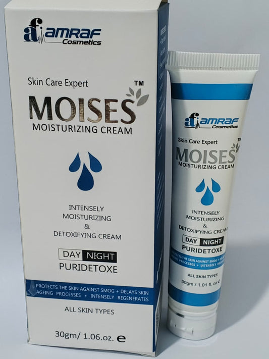 MOISES Moisturizing Cream – Day & Night Puridetoxe | Intense Hydration, Detox & Anti-Aging Care (30g)